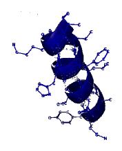 De volledig gevouwen aminozuurketen noemt men de tertiaire