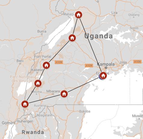 HOOGTEPUNTEN VAN OEGANDA Een 10 daagse internationale groepssafari min 4, max 12 mensen Tourcode: LA-JenHU Breng je vakantie door met het verkennen van de hoogtepunten van Oeganda en