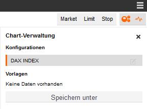 Module Opslaan in de Opslaan in de chart U kunt afzonderlijke charts met bepaalde configuraties opslaan of door u gedefinieerde chart-templates aanmaken.