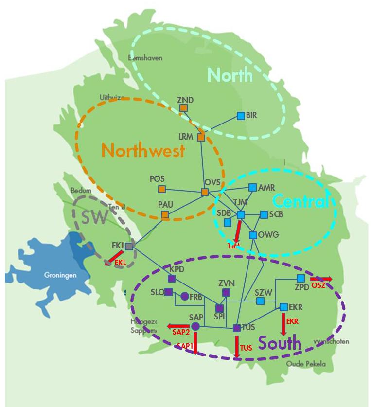 De geoptimaliseerde gebiedsindeling heeft NAM bepaald aan de hand van een meer gelijkmatige drukverdeling over het veld 27.