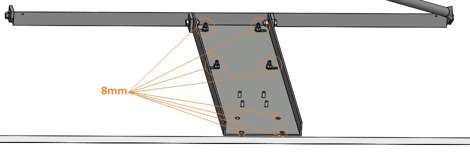 Hiernaast de verankering (2300510): 2.