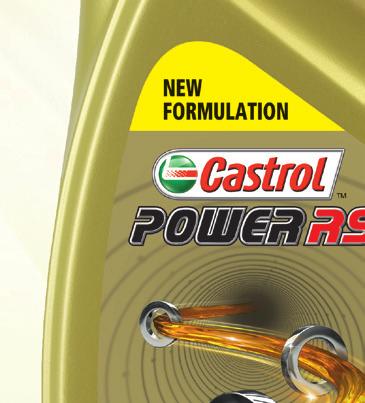 Nieuwe Castrol POWER RS 4T 10W: optimaliseert de wrijving in