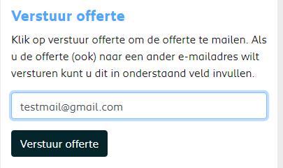 Landingspagina Deze pagina is vernieuwd. Na het afronden van de offerte zie je hier een samenvatting van de offerte gegevens. Inclusief de USP s van de aangeboden offerte.