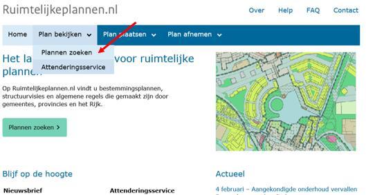 Handleiding Ruimtelijkeplannen.nl Website www.ruimtelijkeplannen.