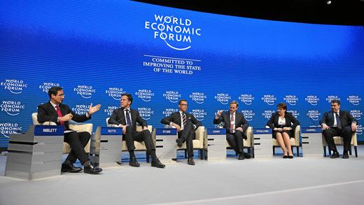 WEF / Flickr Premier Rutte op het Wereld Economisch Forum in 2015.