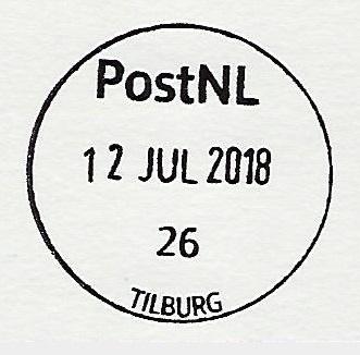 Wagnerplein 65 Pakketpunt; adres in 2018: Alsaegh Poelier (opgeheven: september 2018) TILBURG 26 (type III: links uitgelijnd) Met dank aan Theo de Klaver voor de afdruk van 12 JUL 2018 Westermarkt