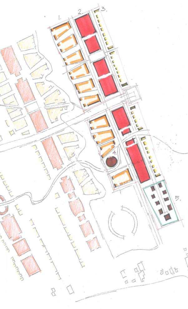 2.2. Bebouwingsstructuur De lanen zijn in zowel het noordelijk deel als het zuidelijk de belangrijkste structuurdragers.