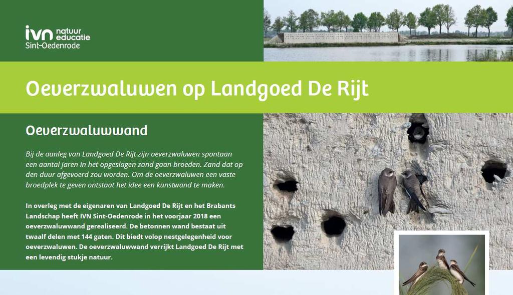 Veersche heide 2018 Wand voor oeverzwaluwen op Landgoed de Rijt.