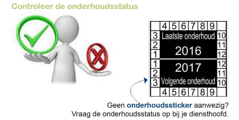 2.4. Preventief onderhoud apparatuur Toestel niet tijdig onderhouden?