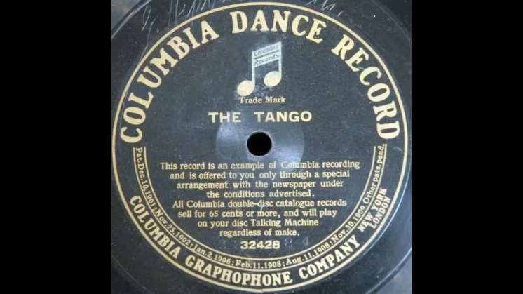 Instructie grammofoon voor de tango (1914):