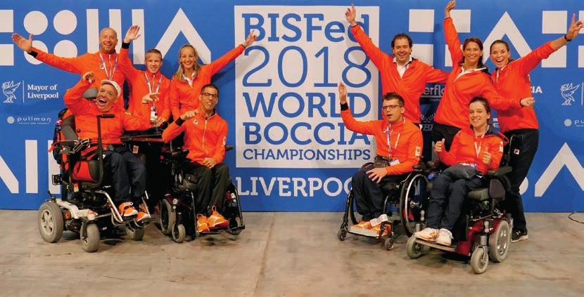 Open Spanje Brons Boccia, Daniel Perez, WK Engeland De volgende personen ontvingen een Speld van Verdienste: Mw. E. van der Zee: ISVA Arnhem Mw.