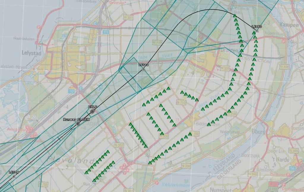 800ft) en bijbehorende beschermingsvlakken en