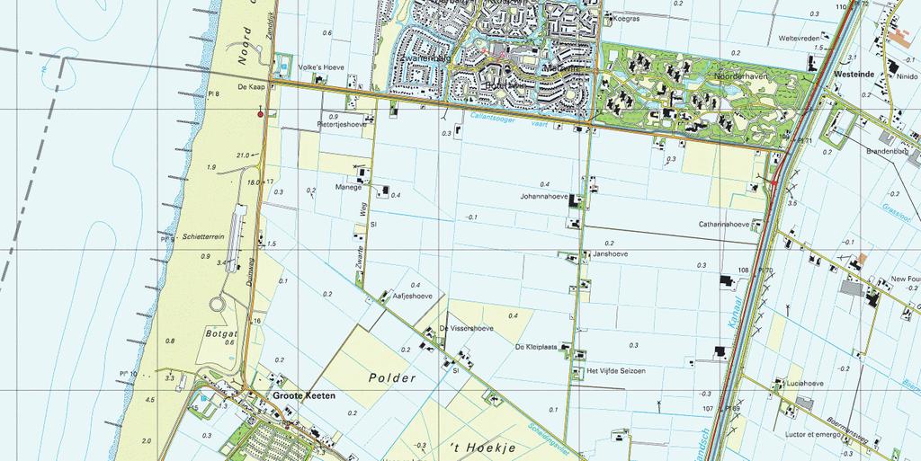 RAAP-RAPPORT 2717 Verbetering watersysteem polder t Hoekje, gemeente Schagen Archeologisch vooronderzoek: een verkennend booronderzoek 2 m -NAP).
