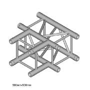 Vierkant truss t-stuk 50x50x50