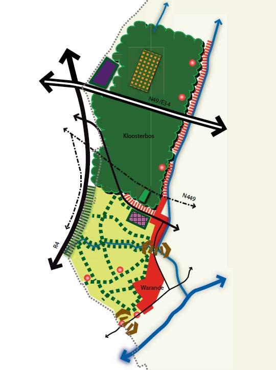 3.8.2 Open ruimtestructuur Het RUP houdt volgende belangrijke principes voor de gewenste landschappelijke en agrarische structuur voor ogen: 1.