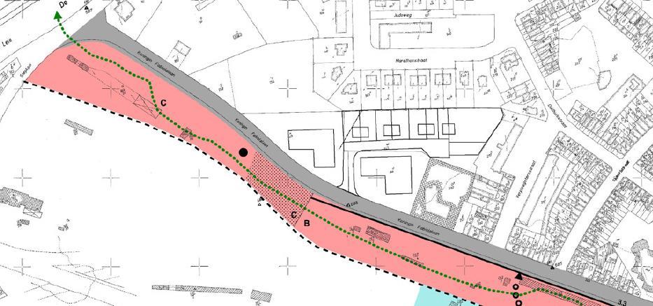 Stedenbouwkundige randvoorwaarden In Zone C: één grote, maximaal aaneengesloten, groene, publiek toegankelijke zone met parkkarakter, de verharde zones worden tot een minimum beperkt.