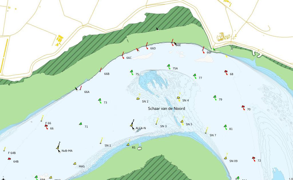 BAGGEREN IN DE NEVENVAARGEUL DE SCHAAR VAN DE NOORD > Het meergeulenstelsel van de Schelde is uniek. Het draagt bij aan de variatie en de dynamiek van leefgebieden.