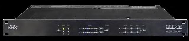 MULTIROOM/AUDIO 211 Multiroomversterker Centrale voor audiodistributie: de multiroomversterker in een 19 rack verdeelt de stereosound van vier bronnen over maximaal acht stereo-luidsprekeruitgangen.