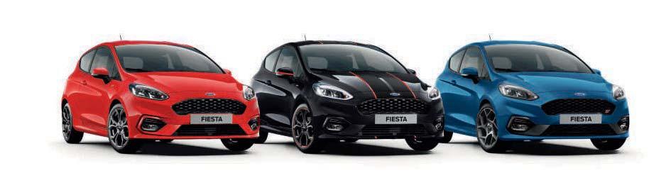 Sport ST-Line ST-Line Red & Black ST De sportieve styling van de ST-Line biedt de dynamische Fiesta rijervaring met extra in het oog springende