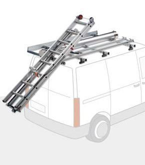 complete of: - aluminium crossbars with fixing parts and rubber profile - aluminium side rails - aluminium loading roller - fixing screws in stainless steel VOERTUIG VEHICLE