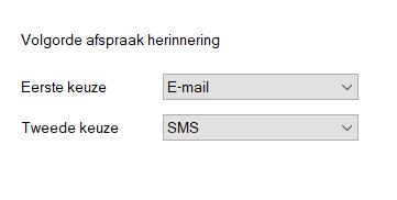 Vanuit de Novadent agenda kunt u via e-mail of SMS afspraakherinneringen sturen naar patiënten.