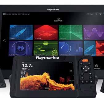 RAYMARINE OVERZICHT VISSERIJ-APPARATUUR 1. Element sonar/gps-displays Element combineert levensechte HyperVision sonarbeelden met quadcore-snelheid en de eenvoud van het LightHouse-besturingssysteem.