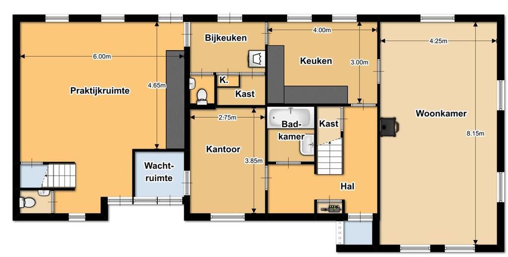 Plattegronden Plattegrond begane grond De tekening is met zorg