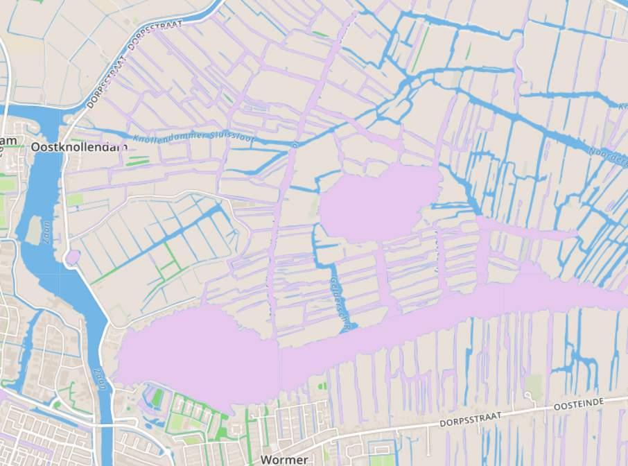 CHLORIDEGEHALTE De chloridegehalten geven aan welke watergangen bij droogte gevoelig zijn