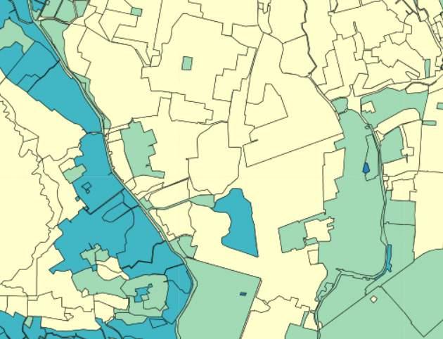 GEMIDDELD LAAGSTE GRONDWATERSTAND TOEKOMSTIG KLIMAATSCENARIO WH2050 De grondwaterstanden zijn verfijnd