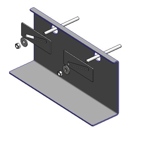 3DHL GEVELDRAGER 1. 3D-HL profiel monteren: zie J3D. 2. 3D-HL profiel stellen op hoogte: Achterzijde, boven d.m.v. hoogtestelplaat op hoogte stellen.
