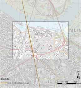 4) in het centrum van Nijmegen in kaart. 2.