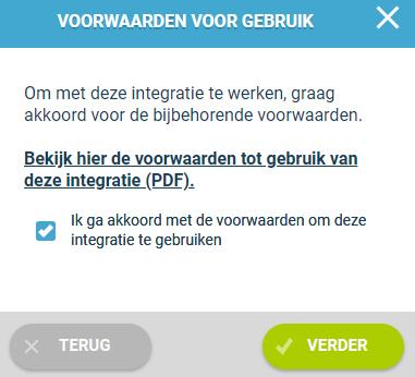 Dit kan je doen nadat je de gegevens hebt gewist en een connectie hebt gemaakt met Exact.