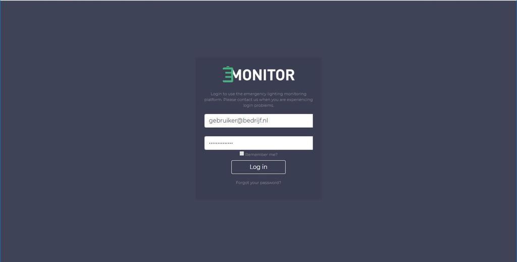 1. Verbinding maken Om de E-Monitor te openen gebruikt u een webbrowser, bijvoorbeeld Google Chrome.
