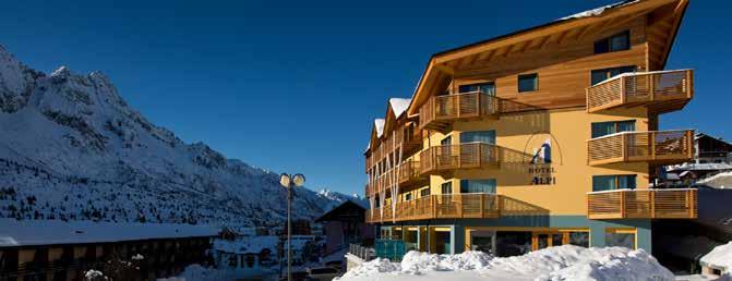 HOTEL DELLE ALPI ALPS & WELLNESS PASSO TONALE Italië Val di Sole hoogte: 1.155-3.