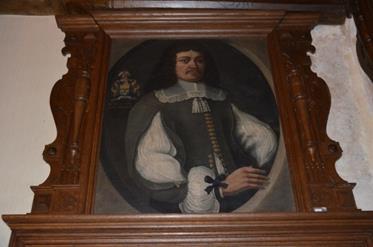 15. Portret van een man tot aan de middel, gekleed in wit hemd en grijze vest; opschrift 'Aetatis suae XXV annorum'.