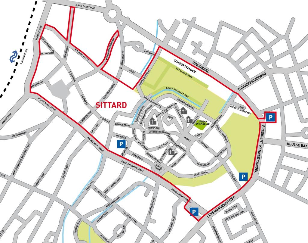 Bijlage 2 Gebied Centrumvergunning Sittard zoals bedoeld in artikel 1 lid 4 van