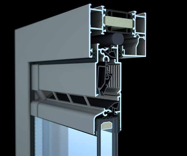 VENTILATIE Tunal 80 FL Raamventilatie op het glas Tunal 80 FL is een thermisch onderbroken aluminium ventilatierooster, voor op het glas, dat geïntegreerd kan worden in zowel kunststof, houten als