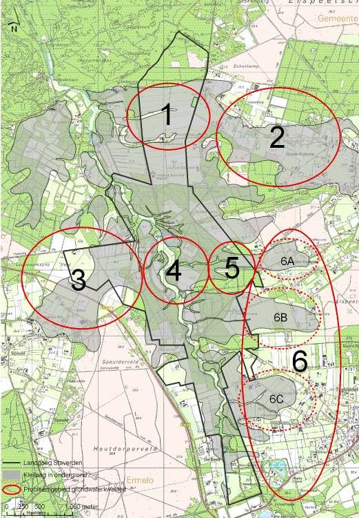 Rode zones = slechte grondwaterkwaliteit Met name beïnvloeding vanuit oostelijke zone: agrarische enclaves!