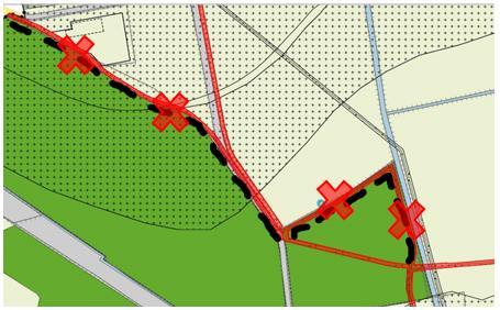 Ook wil ik erop attenderen dat de oostzijde van het plangebied onderdeel is van een attentiegebied, waarbij geen ingrepen mogen plaatsvinden die negatieve impact hebben op de natte natuurparel.