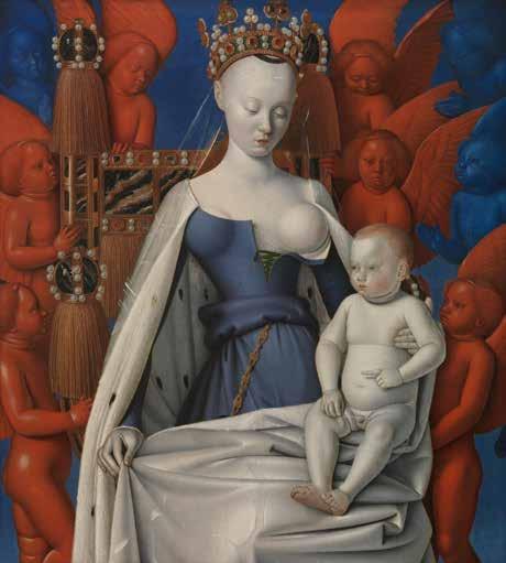 Jean Fouquet, Maria met kind, ca. 1420-1477/81, tempera op paneel, 117,4 cm 162 cm, Koninklijk Museum voor Schone Kunsten Antwerpen Timmermans aanvaardt de wereld van Pallieter.