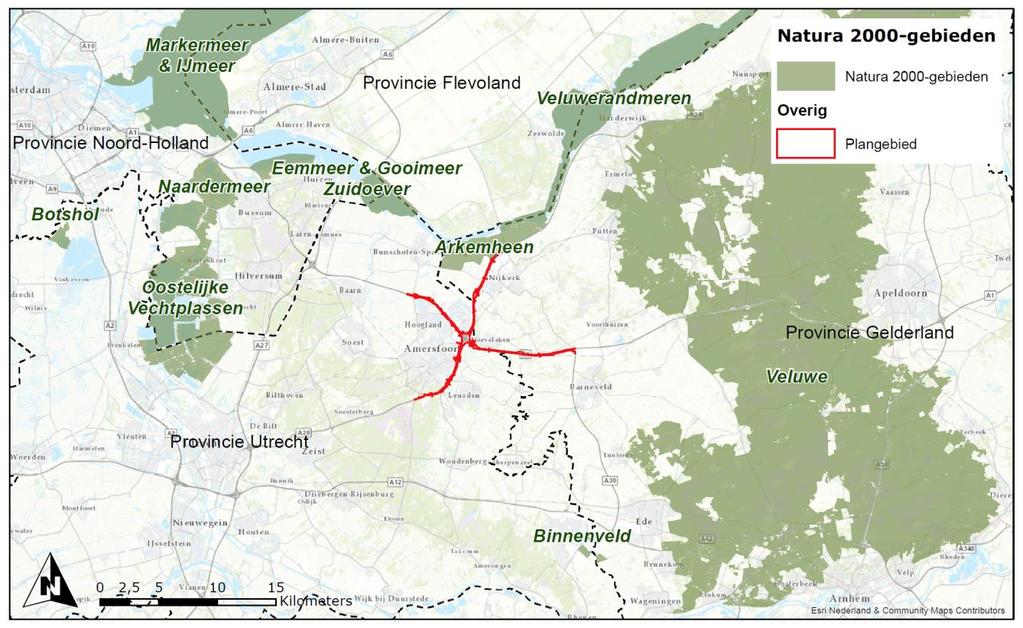 8.5.1 Effecten op gebieden In het deelrapport Natuur (bijlage E bij het MER) zijn de effecten op beschermde natuurgebieden (Natura 2000 en Natuurnetwerk Nederland) en beschermde soorten in beeld