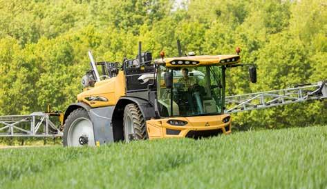 EEN UITERST WENDBARE VELDSPUIT Sinds de ingebruikname vormt het kokerchassis de ruggengraat van elke RoGator met bewezen balans en stabiliteit over alle soorten terreinen.