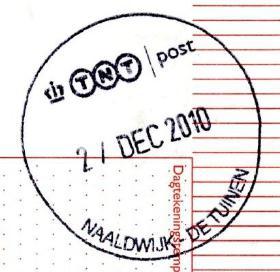 de afdruk van 01 SEP 2012 De Tuinen 12 Gevestigd na 2007: Postkantoor, na 2014: