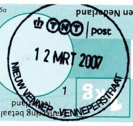2007: Postkantoor (Opgeheven: na mei