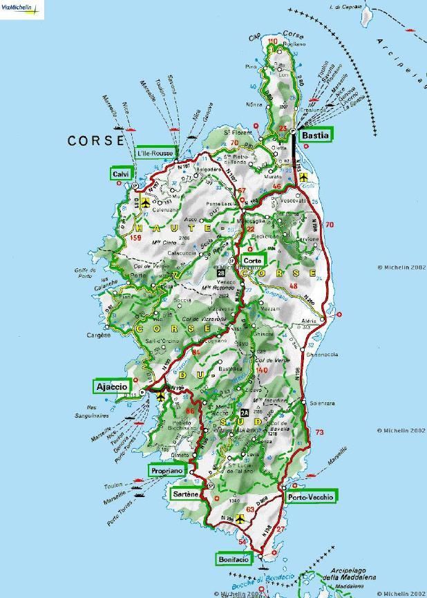 Algemene info Corsica Corsica wordt ook wel lle de Beauté (Eiland van de Schoonheid) genoemd. Het is een Frans eiland ten noorden van het Italiaanse eiland Sardinië.