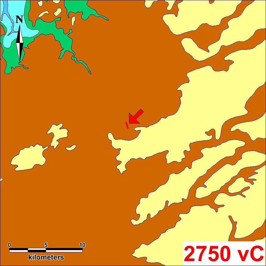 Plangebied De Kavels II ligt noordwestelijk van een glaciale rug (zie Figuur 3). Tussen circa 3850 en 2750 v veranderde het gebied in een veenmoeras (zie Figuur 4).