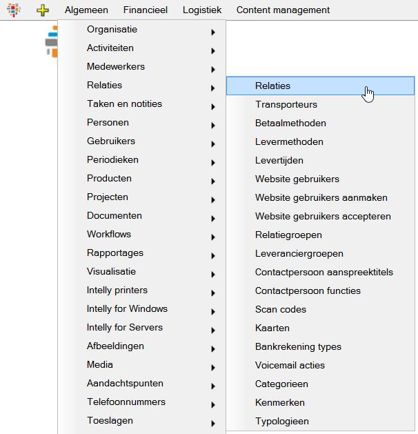 In deze aan de slag met factuur- en paraplurelaties wordt er vanuit gegaan dat u alle vestigingen e/of afdelingen al als relatie heeft toegevoegd in