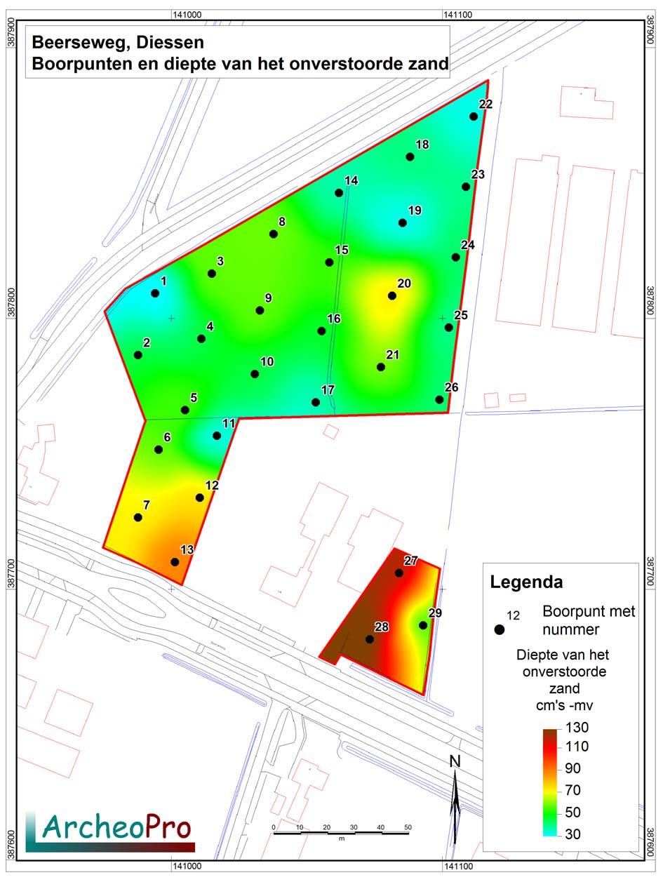 Archeologische onderzoek Beerseweg, Diessen, Gemeente Hilvarenbeek.