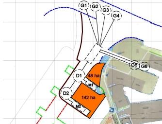 HOOFDSTUK 10 VEILIGHEID EN VERKEERSAFWIKKELING Voor de binnenvaart wordt slechts gemanoeuvreerd nabij de kades, in M1 of M2.