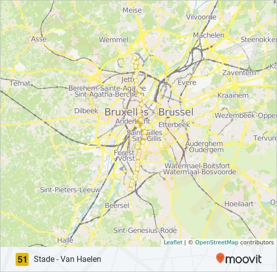 Richting: Van Haelen 40 haltes BEKIJK LIJNDIENSTROOSTER Stade 28 Avenue Jean Palfyn - Jan Palfynlaan, Brussel Stienon 85-87 Avenue Stiénon - Stiénonlaan, Brussel Kufferath 45 Avenue Rommelaere -